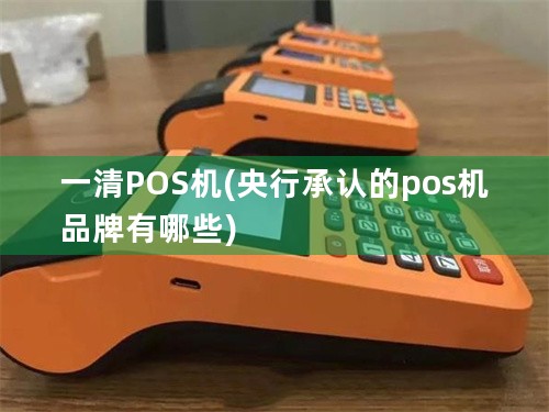 一清POS机(央行承认的pos机品牌有哪些)