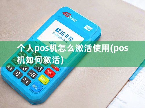 个人pos机怎么激活使用(pos机如何激活)