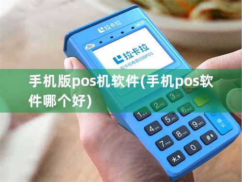 手机版pos机软件(手机pos软件哪个好)